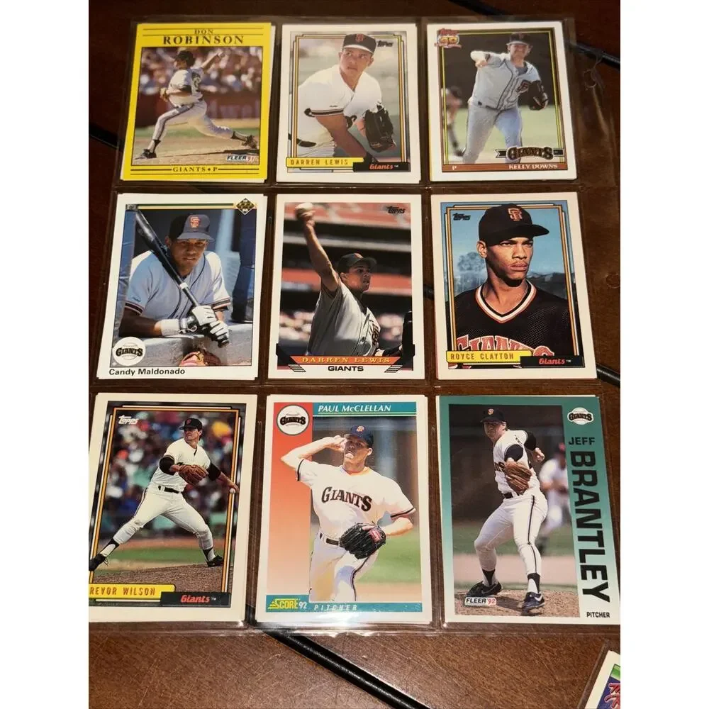 San Francisco Giants Baseball Cards Barry Bonds Gary Carter Will Clark tapp